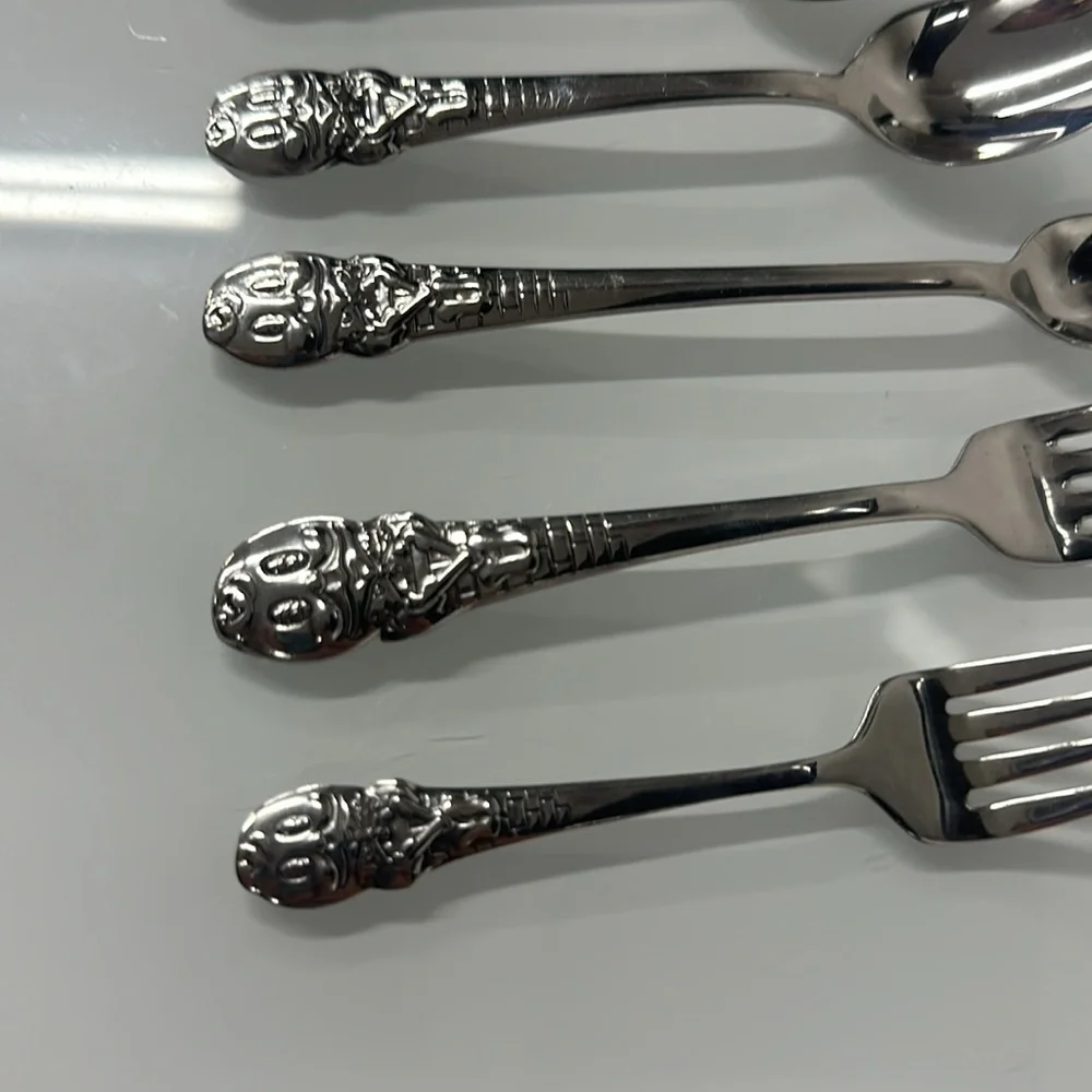 Oneida Silver Stainless Humpty Dumpty Silverware / Flatware fork spoon